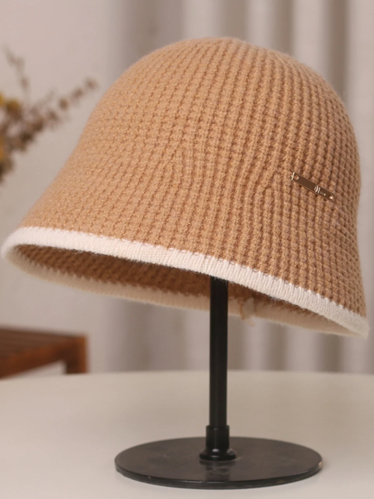 Рыбацкая шапка женская новинка 2023 осенне-зимняя утолщенная вязаная теплая