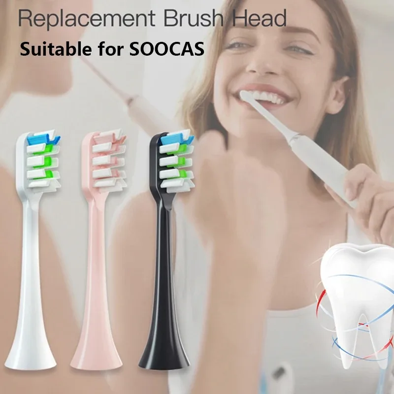 Сменные Насадки Для Зубных Щеток С Мягкой Щетиной 10 Шт. Электрических SOOCAS X3/X3U/X5