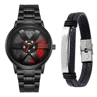 top luxury stainless steel quartz wristwatches male business mens watch leather bracelet luminous clocks for boys reloj hombre