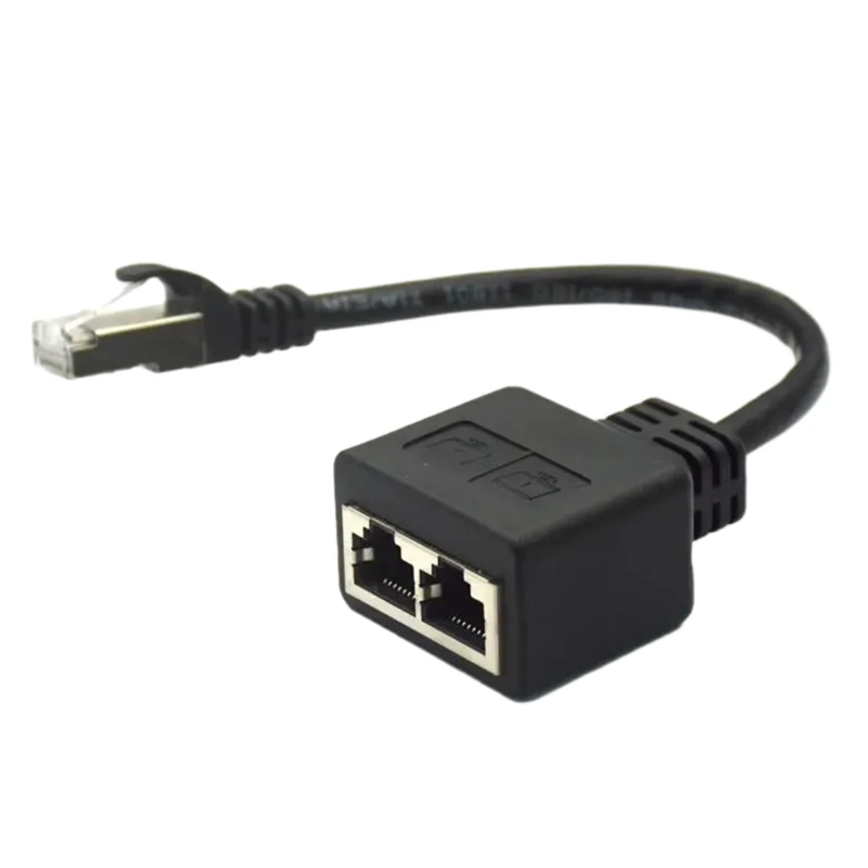 RJ45 1xMale на 2xFemale Разветвитель Кабель-адаптер для Ethernet 7 LAN Ethernet-конвертер