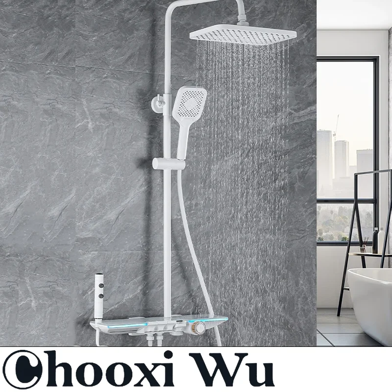 Насадка для душа CHOO XIWU с постоянной температурой кнопкой цифровой дисплей