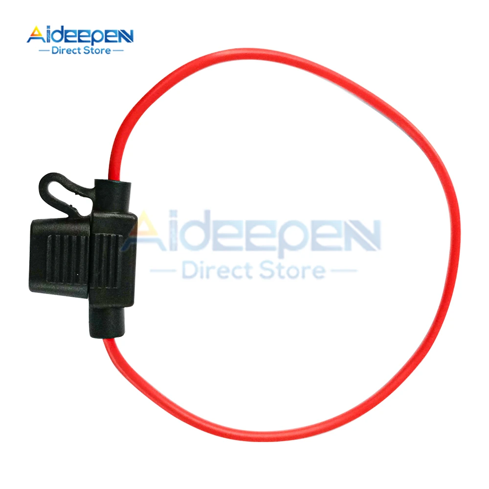 Фото 5Pcs Waterproof Car Mini Blade Adapter Plug-in Fuse Holder Splash-proof for 32V 3A Wire Cutoff Switch Socket Damp Proof Splash №2
