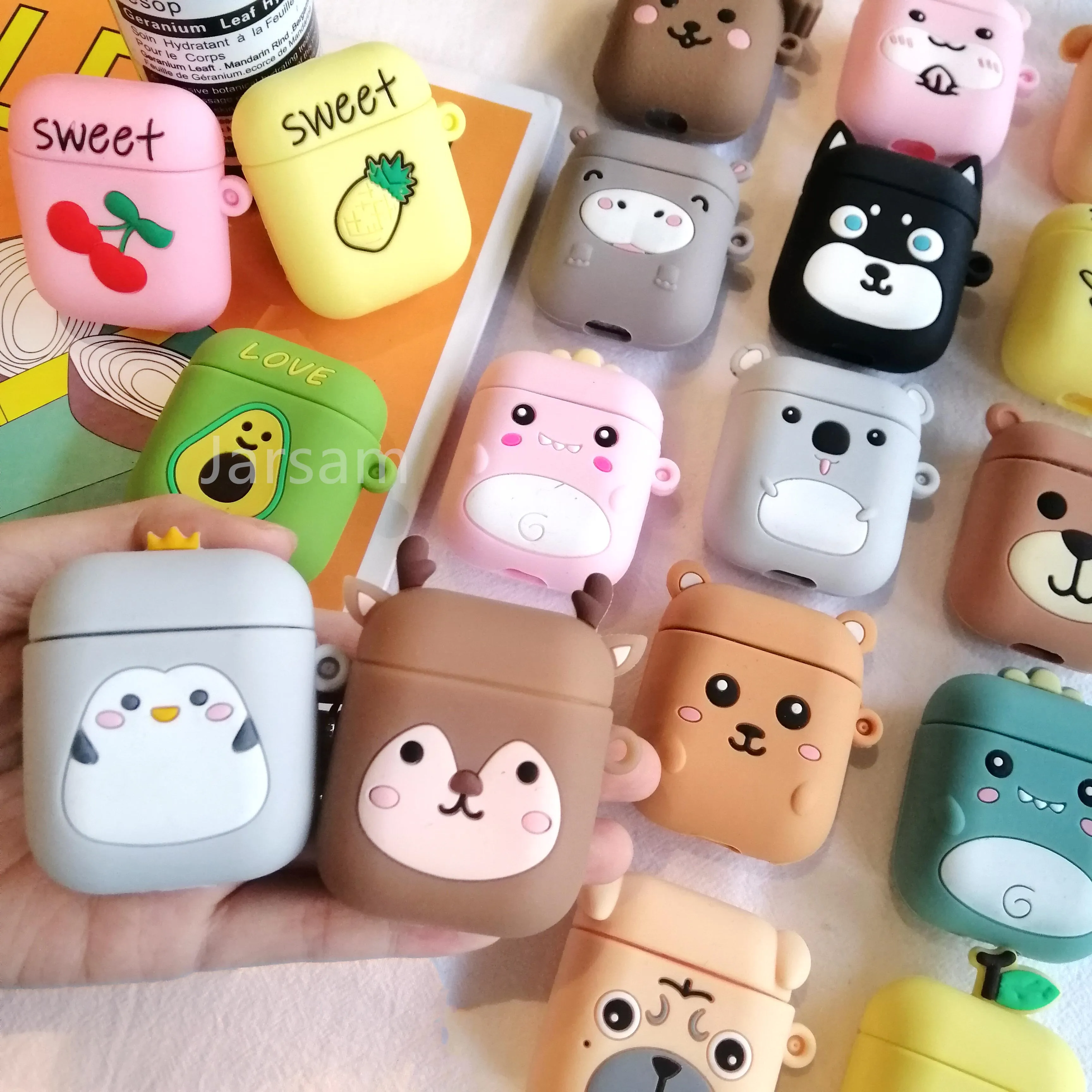 

Для AirPod 1 2 Чехол 3D олень Пингвин Мягкий силиконовый чехол для наушников чехол для Airpods симпатичный чехол