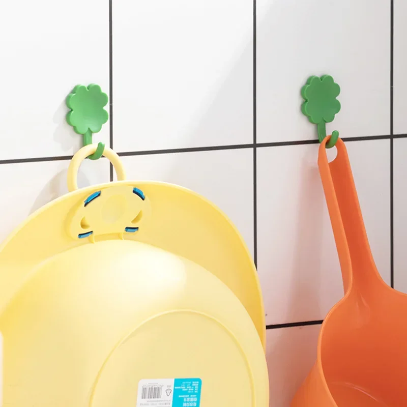 4 шт./компл. самоклеящийся крючок с четырьмя листами клевера легко