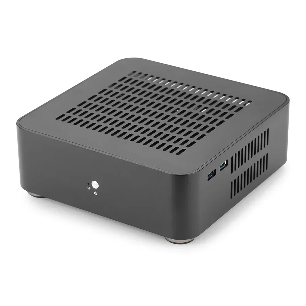 Фото Корпус для компьютера RGeek L65S Mini ITX, USB 2.0/3.0, алюминиевый корпус для мини-ПК, шасси HTPC №2