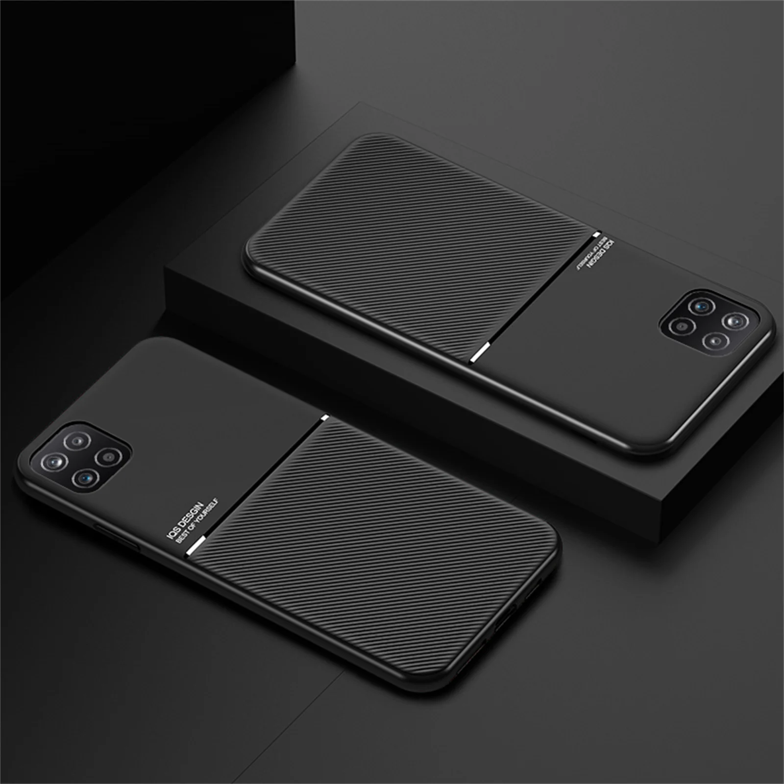 Тонкий кожаный чехол для телефона Samsung Galaxy A22 A12 A52s A32 M52 A13 A53 S21 S22 Ultra Plus 5G мягкий