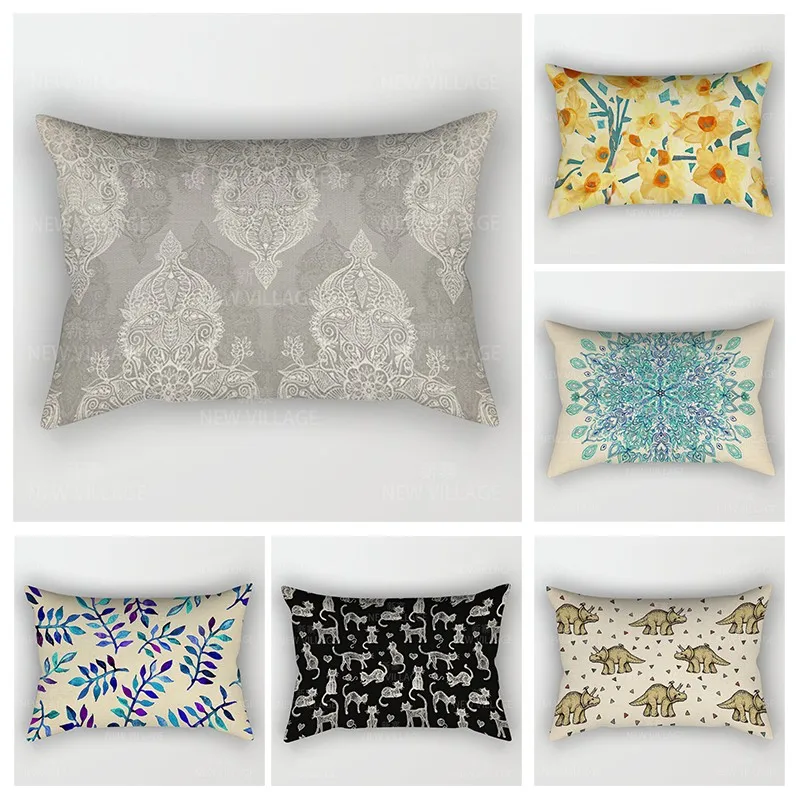 

Скандинавский осенний домашний декор 30*50, чехол для диванной подушки, чехол для дивана, чехол для дивана, 30x50 см, 40x60 40*60, бохо, винтажная манда...