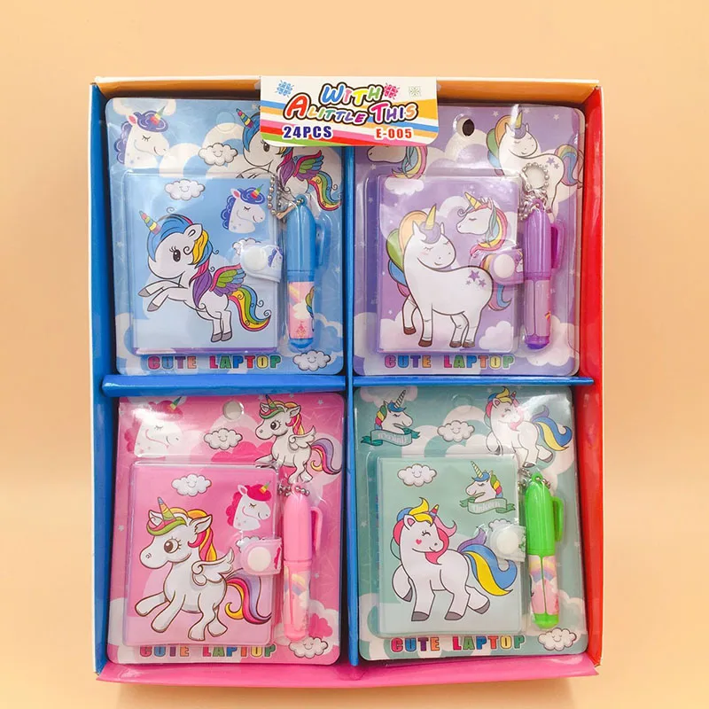 

Набор шариковых ручек Kawaii с единорогом, фламинго, мини-блокнот, милые блокноты, ручки, креативные канцелярские принадлежности, подарок для д...