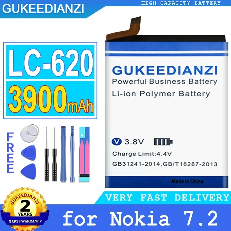 Аккумулятор GUKEEDIANZI LC-620 для Nokia 6 2 7 TA-1198 TA-1200 TA-1196 аккумулятор большой мощности