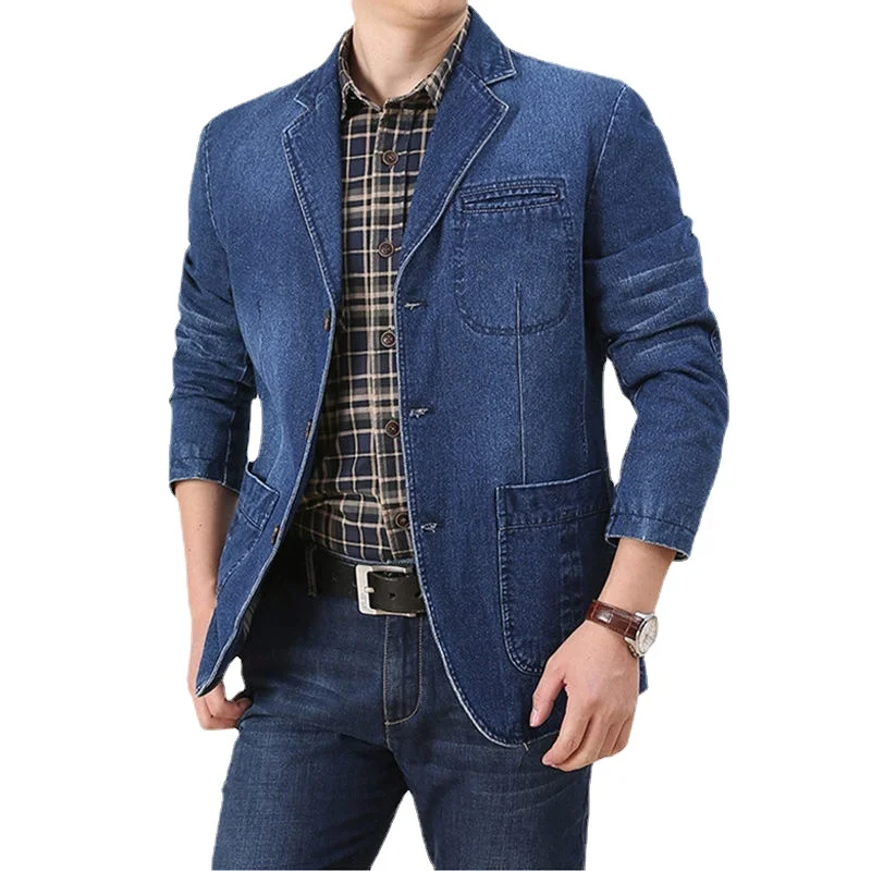

Spring Autumn Men Jean Jackets