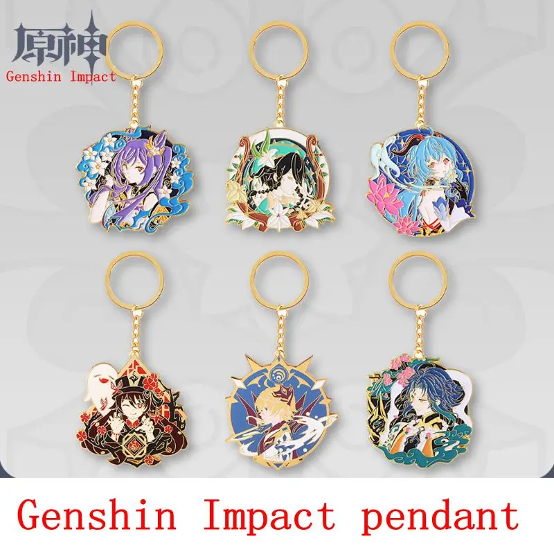 

Новая игра Genshin Impact двухмерный мультфильм Венти Сяо Аниме периферийные персонажи брелок аксессуары игрушки