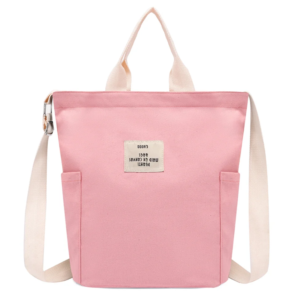 

Canvas Shoulder Bag Zipper Luxury Women Bags Designer Women Messenger Bag Female Simple Handbag Letter Printing tote
