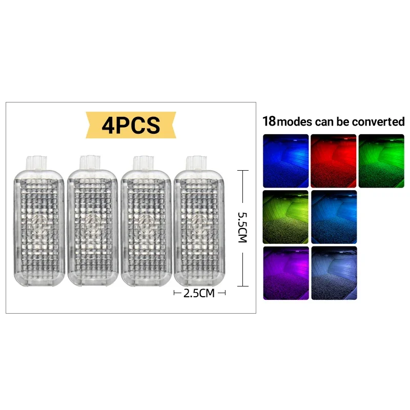 

Для Audi A1 8X A3 8V 8Y A4 B8 B9 A5 8T A6 C6 C7 C8 A7 A8 D3 D4 D5 Q2 Q3 8U F3 Q5 8R FY Q7 4L 4M Автомобильные подсветки для ног Аксессуары