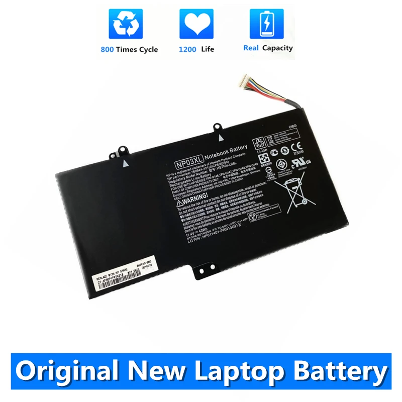 

CSMHY Original NP03XL Laptop Battery For HP Pavilion X360 13-A010DX TPN-Q146 TPN-Q147 TPN-Q148 HSTNN-LB6L 760944-421 15-U010DX