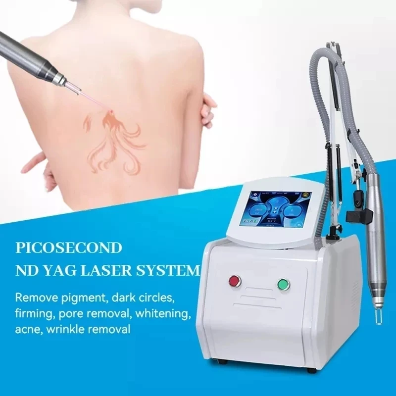

2022 New Design Professional 2000W 755 1064 532 1320 portable picolaser pico q-switch laser carbon peeling tattoo removal machin