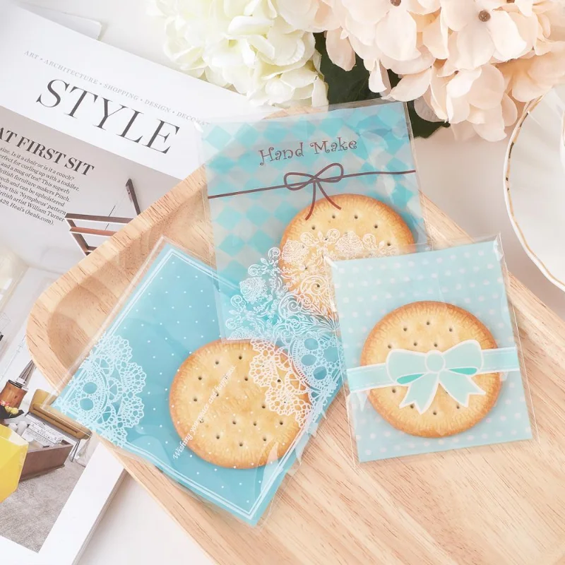 Cute OPP Cellophane Bags Mixed Pattern Clear Plastic Self Sealing Envelope Pouches for Party Jewelry Candy Cookies Packing