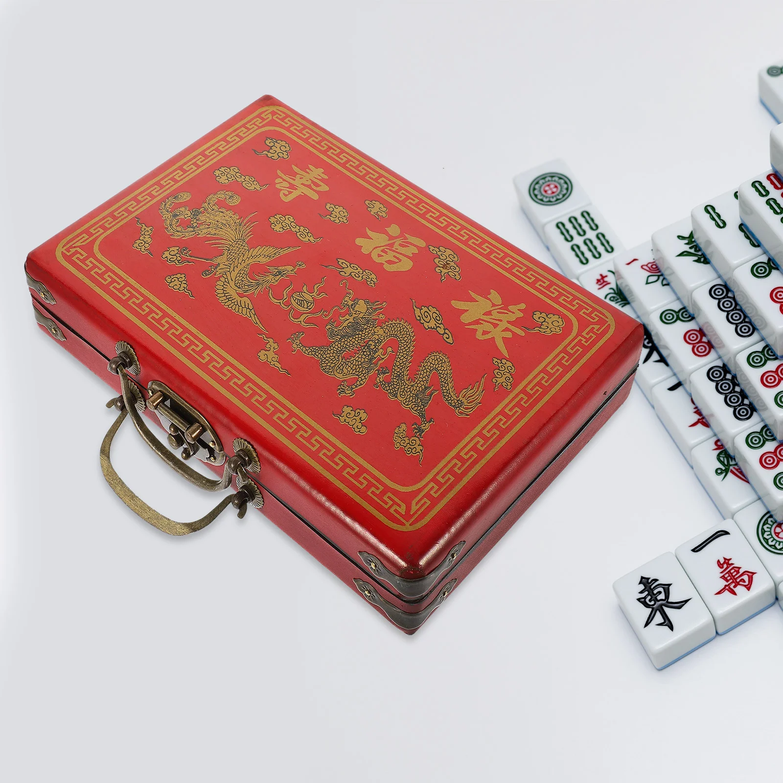 

Metal Container Handle Design Carrier Vintage Style Case Travel Jewelry Retro Household Organizer Metal Game