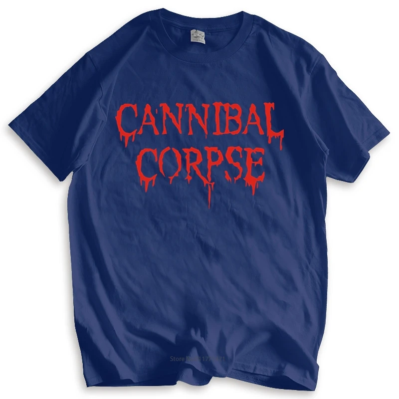 

Fashion brand t shirt mens loose Cannibal Corpse 25 Years T-Shirt Death Metal Band Butchered Skull Tomb cotton tshirt for boys