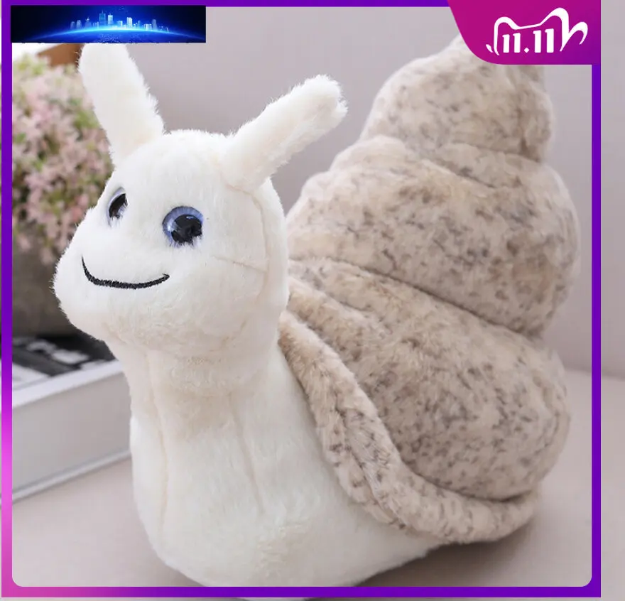 

17-26cm Lifelike Snail Conch Toy Stuffed Plush Animal Soft Doll Children Baby Kids Birthday Gifts Mollusks Plush Toys 2022