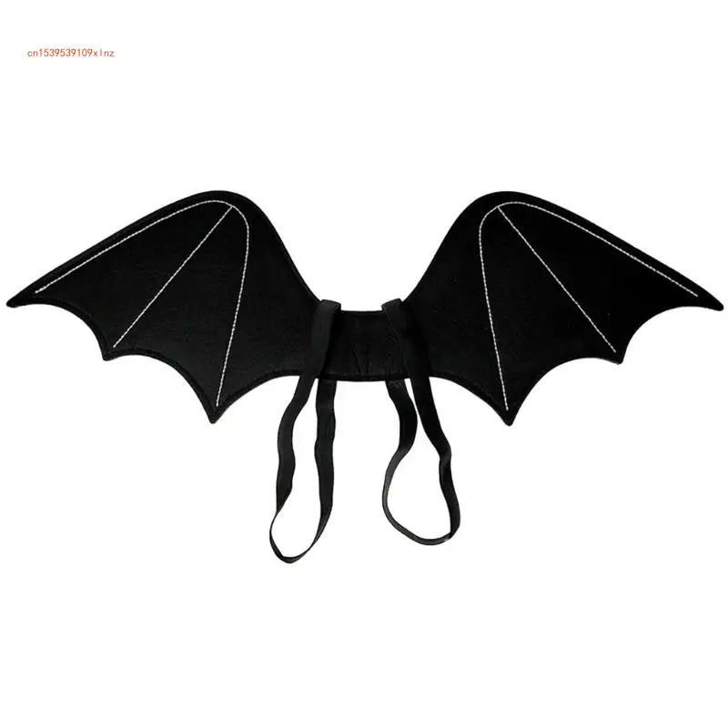 Костюм с крыльями для девочки платье летучей мыши на Хэллоуин аксессуары костюма