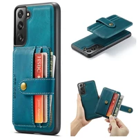 removable wallet case for samsung galaxy s22 ultra 5g detachable card slot leather back cover for galaxy s22 plus case s 22 etui