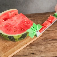 new watermelon slicer stainless steel windmill design home kitchen gadgets cut watermelon salad fruit slicer shred tool