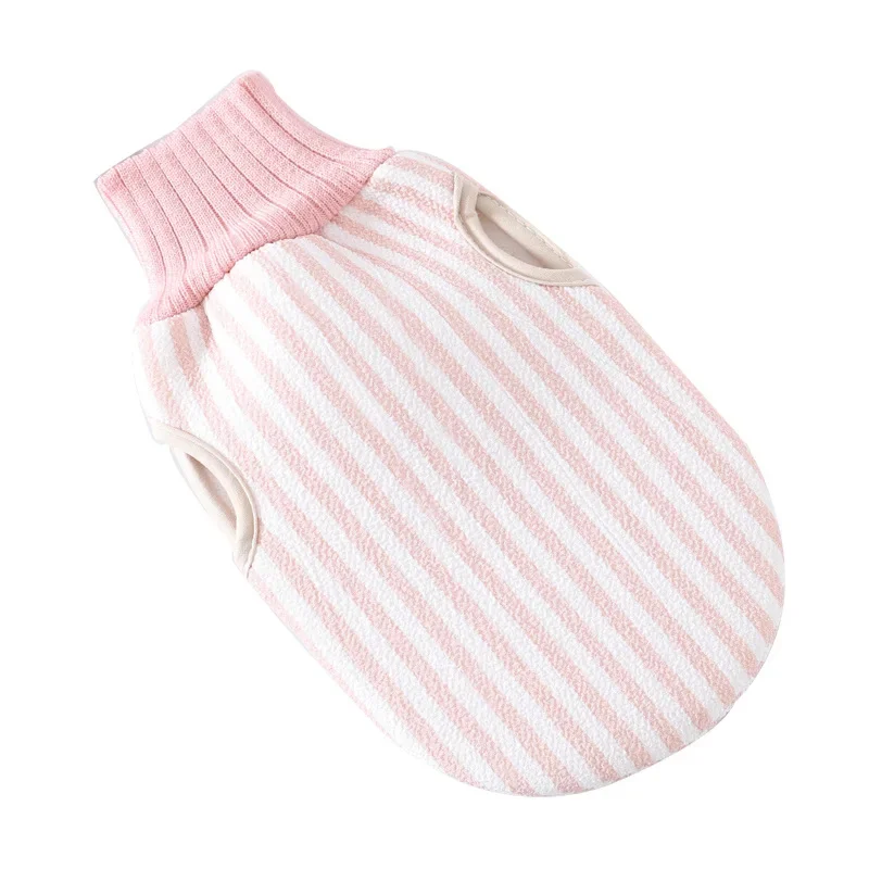 Новое маленькое простое однотонное банное полотенце в Вертикальную Полоску