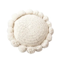 nordic ins artistic style household minimalist round ball braided pillow sofa and bed cushions bay window decorative pillow