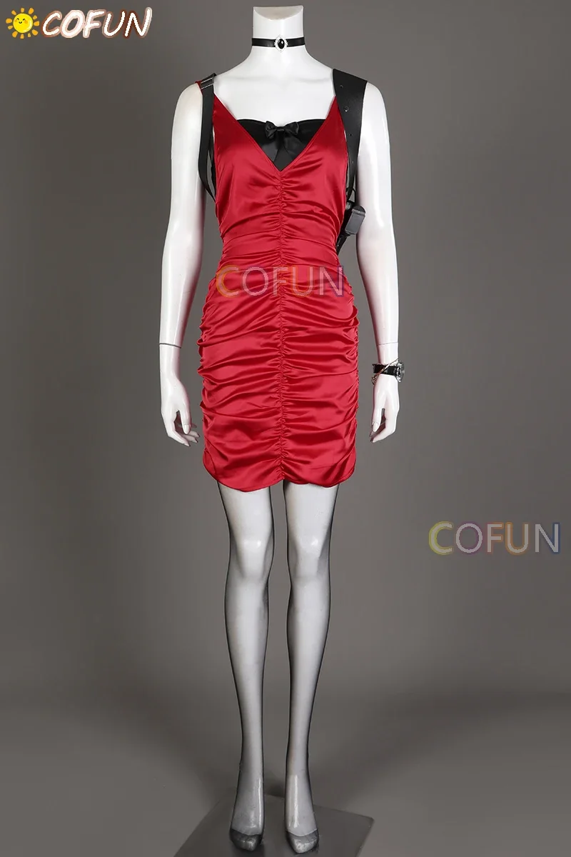 Костюм для косплея Game Resident 4 Ада Вонг наряды на Хэллоуин женская одежда