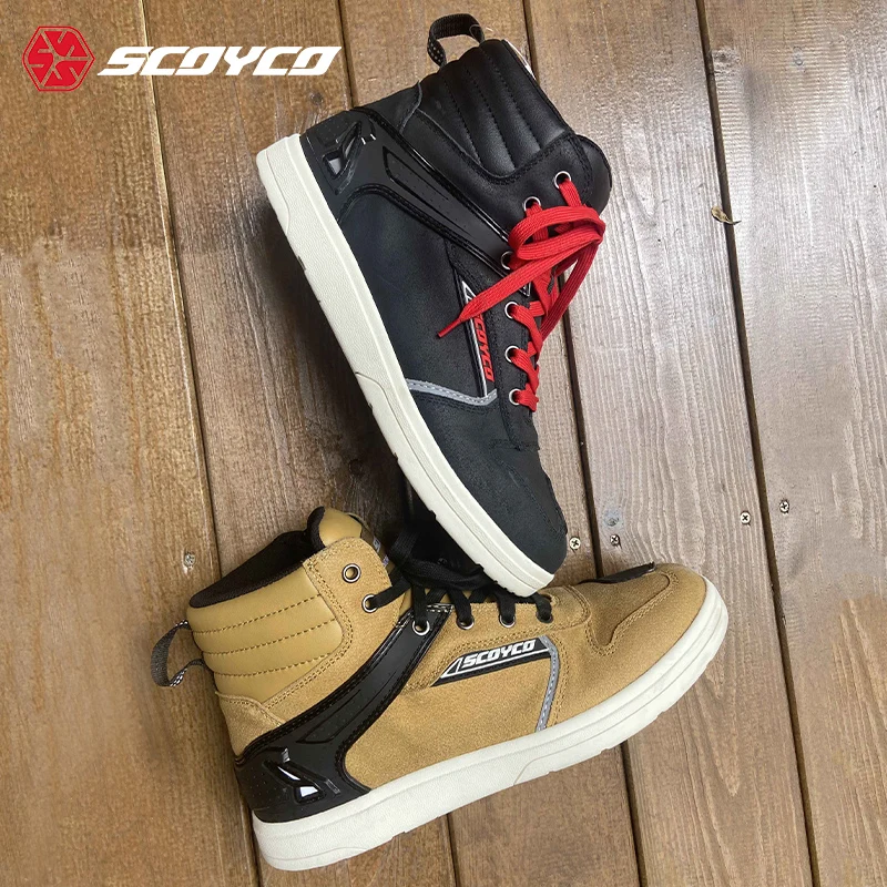 

Breathable Boots 2023 Zapatos For Men Waterproof Motocross Shoes Stivali Ankle Protection Durable Non-slip Sole Motorcycle Boots