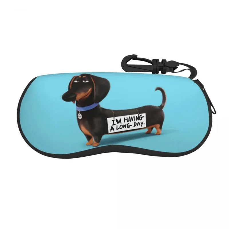 

Custom Dachshund Dog Glasses Case Cool Sausage Wiener Badger Shell Eyeglasses Case Sunglasses Box