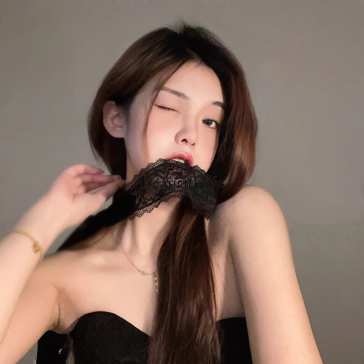 Чистое желание сексуальная черная кружевная маска для глаз вуаль атмосфера