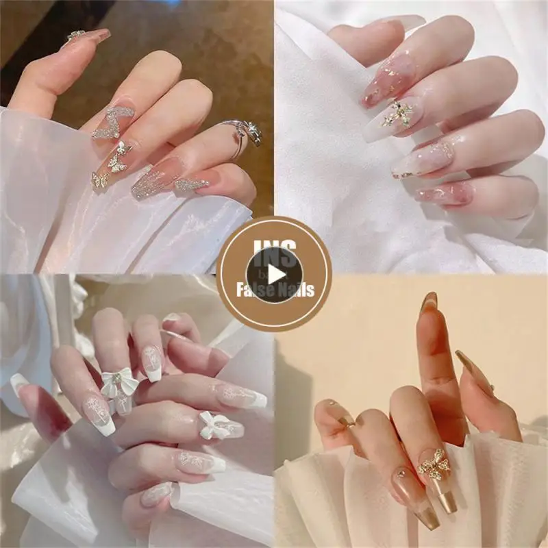 

24 шт./коробка, быстросохнущие наклейки для ногтей