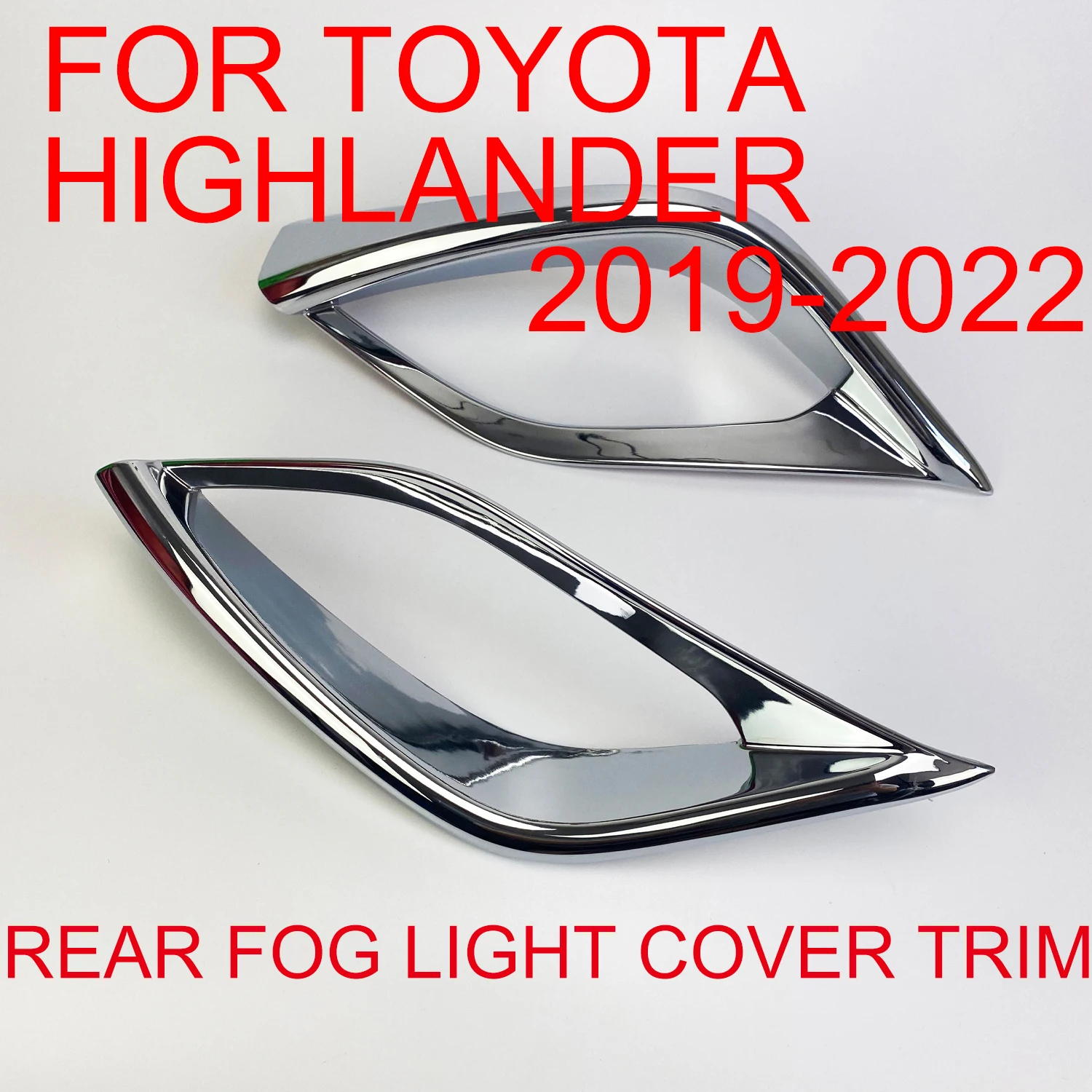 

For Toyota Corolla Highlander 2019 2020 2021 2022 Fog Light Bezel Cover Trim Passenger&Driver Side Chrome Pair Of Front Or Rear
