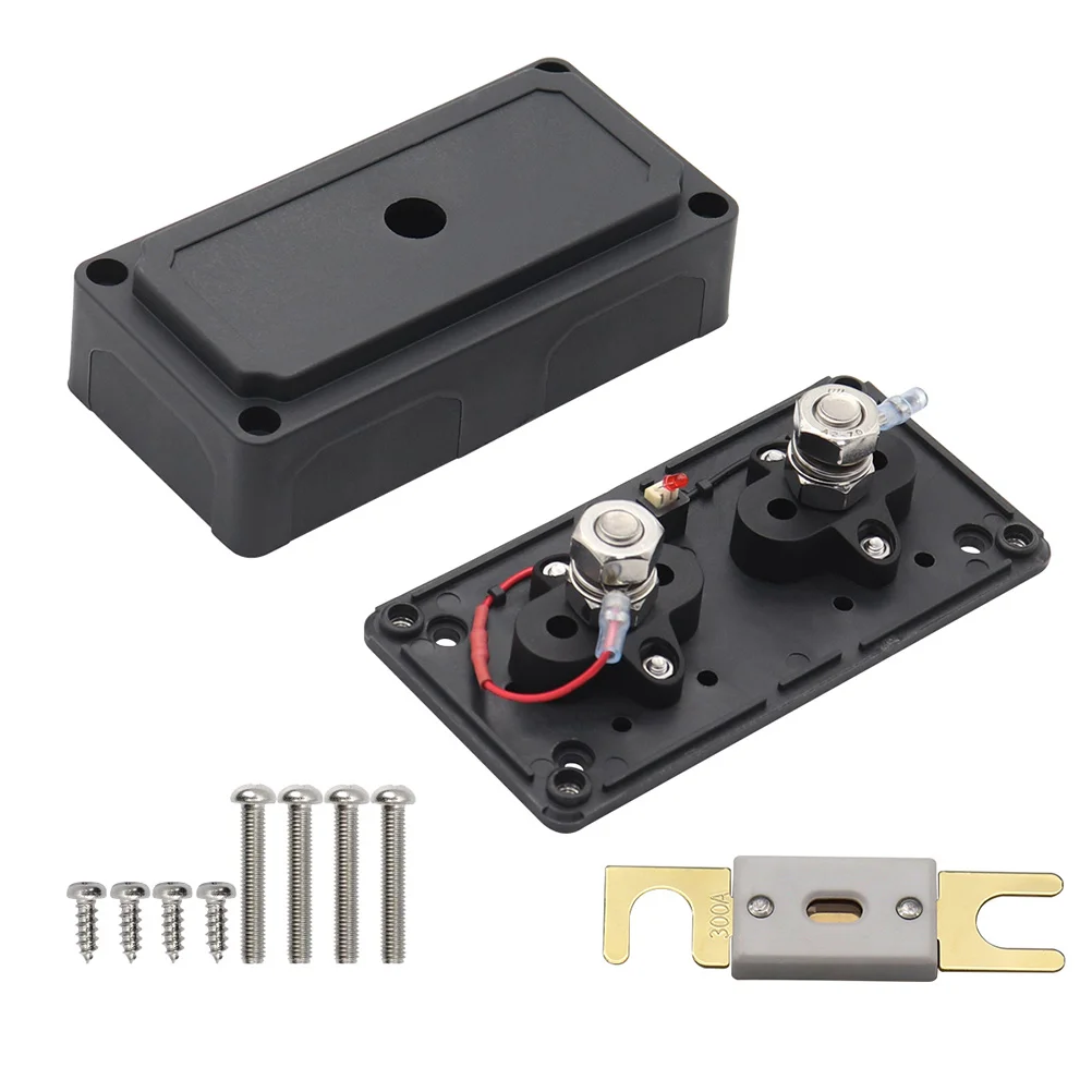 

Heavy Duty Modular Fuse Block Organizer Box with 300A ANL Fuse for Car RV