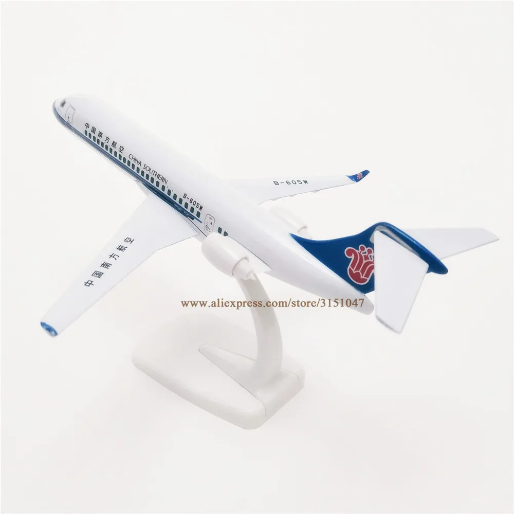 

NEW 20cm Air China Southern ARJ ARJ-21 Airlines Jetliner Airplane Model Plane Alloy Metal Aircraft Diecast Toy Kids Gift