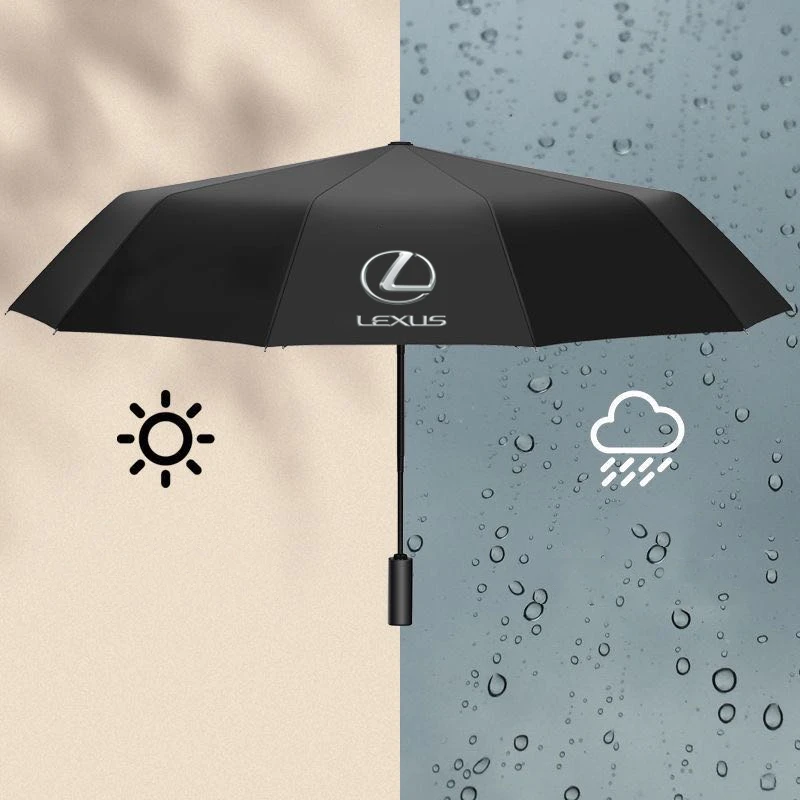 

110cm Windproof Double Automatic Folding Umbrella For Lexus ES RX LS IS NX CT LX IS250 LS430 RX450h IS200 CT200h GS300