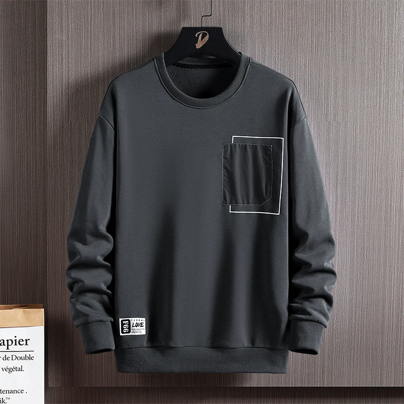 

Korea Fashion Brand Hoodies 2022 Spring Autumn Hip Hop Oversize 7XL 8XL Casual For Men's Sweatshirts Punk Streetwear Clothes