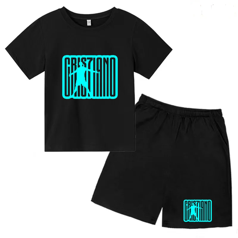 New Basketball Training Clothes for Boys and Girls 3-12 Years Old Casual T-shirt Top Shorts Summer Children's Charming Sportswea