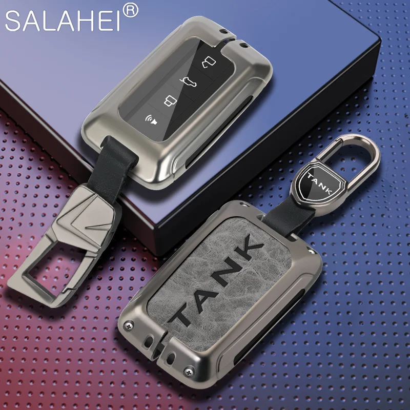 

Zinc Alloy Car Key Case Cover Shell Holder Protector For Great Wall GWM WEY TANK 300 500 Tank300 Tank500 Auto Interior Accessory