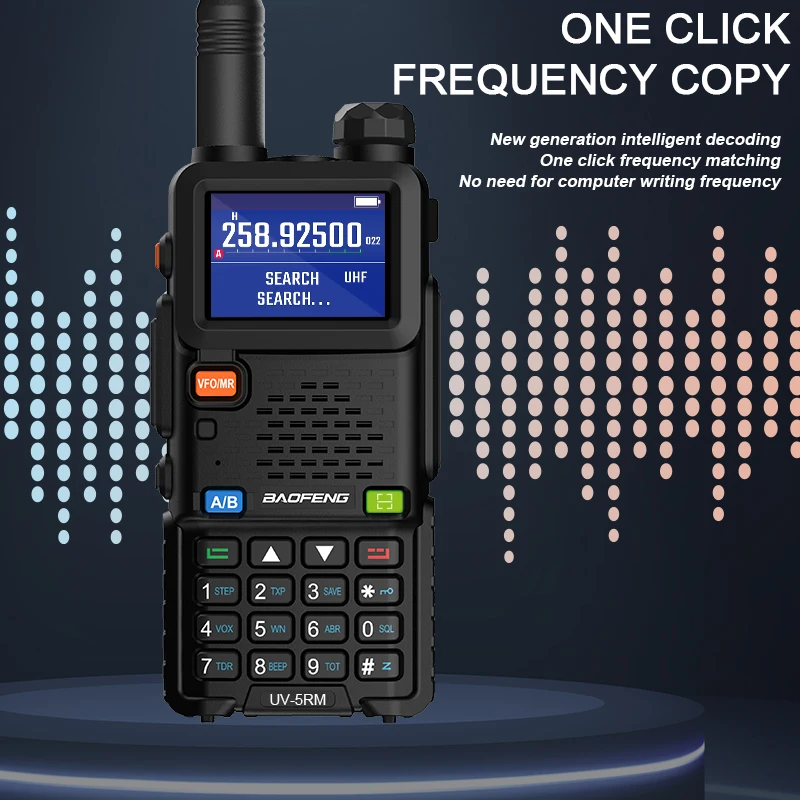 Портативная Рация Baofeng UV-5RM С Воздушным Диапазоном 15 Вт И AM FM 999 Каналов