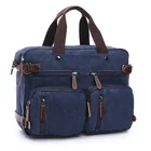 Мужская Холщовая Сумка Scione, кожаный портфель, Дорожный чемодан, сумка-мессенджер на плечо, большая Повседневная деловая сумка для ноутбука