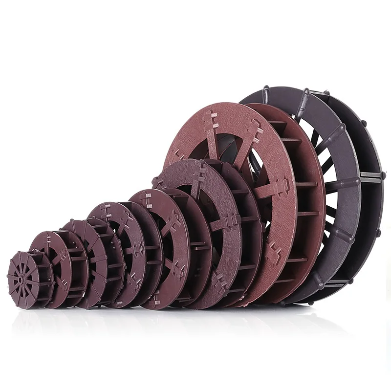 

1 шт. 3,5 ~ 31 см, ландшафтные дизайнерские колеса, подъемная рама, пластиковая вращающаяся маленькая садовая рыба