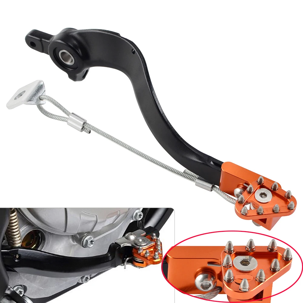 

NICECNC Rear Brake Pedal Arm Lever w/ Brake Saver For KTM 125 150 200 250 300 350 450 500 EXC EXCF SX SXF XC XCF XCW XCFW 11-16