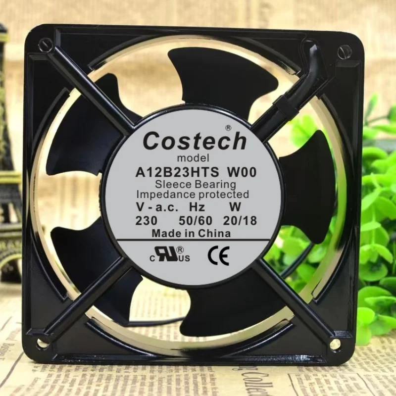 Оригинальный новый вентилятор охлаждения ЦП для Costech 12038 A12B23HTS W00 230 В 20/18 Вт кулер вентилятор x 38 мм