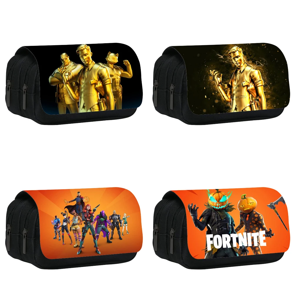 Пенал Fortnite, все виды, нейлоновый карандаш, детские школьные принадлежности, набор высококачественных канцелярских принадлежностей