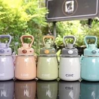 cartoon little belly thermos cup 316 stainless steel inner tank is convenient for students to carry thermos cup water bottle