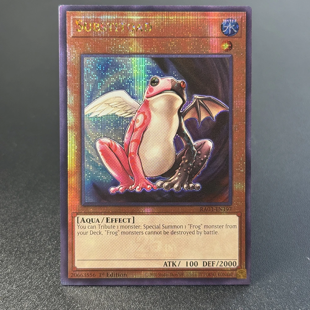 Фото 2шт Ю-Ги-О! TCG аниме карты голографическая-QCScR коллекция игрушка Primite Drillbeam Test Bear Liberator Eto Substitoad Argostars №4