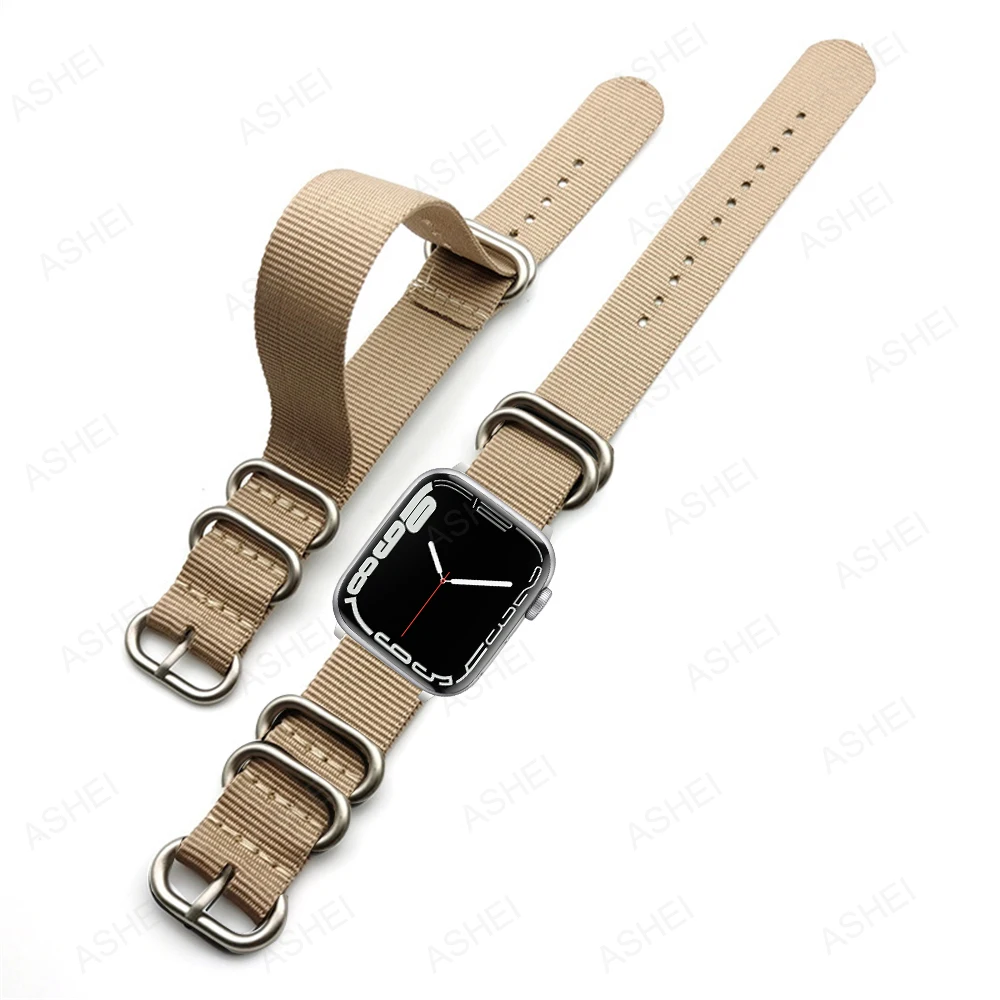 

For apple watch series 7 band 45mm 41mm 6 5 4 44mm 40mm soft nylon strap for iwatch se 3 42mm 38mm band women man sports band