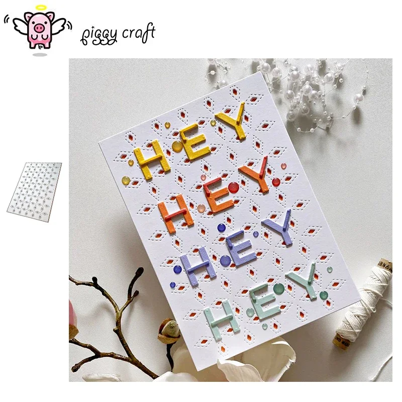 Piggy Craft металлические штампы для резки алмазная прямоугольная рамка скрапбук нож